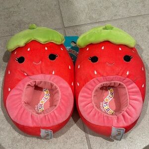New Squishmallows strawberry slippers
